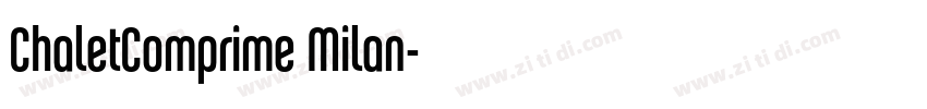 ChaletComprime Milan字体转换